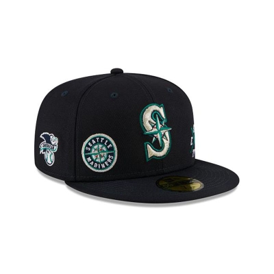 Sapca New Era Seattle Mariners MLB Multi 59FIFTY Fitted - Albastri